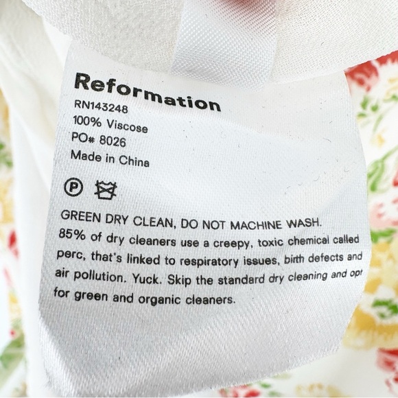 NWT Reformation Modena Maxi Dress in Winona Floral Print Size 12 - Picture 8 of 8